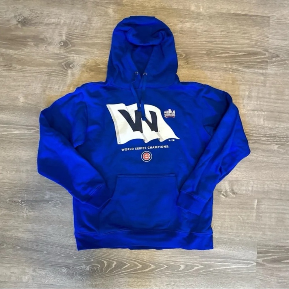 Cubs Sweatshirt-World Series Champions Hoodie Size M